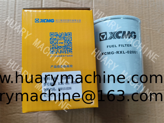 XCMG Excavator parts, 800151036 XCMG-RXL-02001  fuel filter 6BGI FUEL FILTER