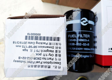 SHANGCHAI engine parts, C85AB-1W8633+A D638-002-02+B fuel filter