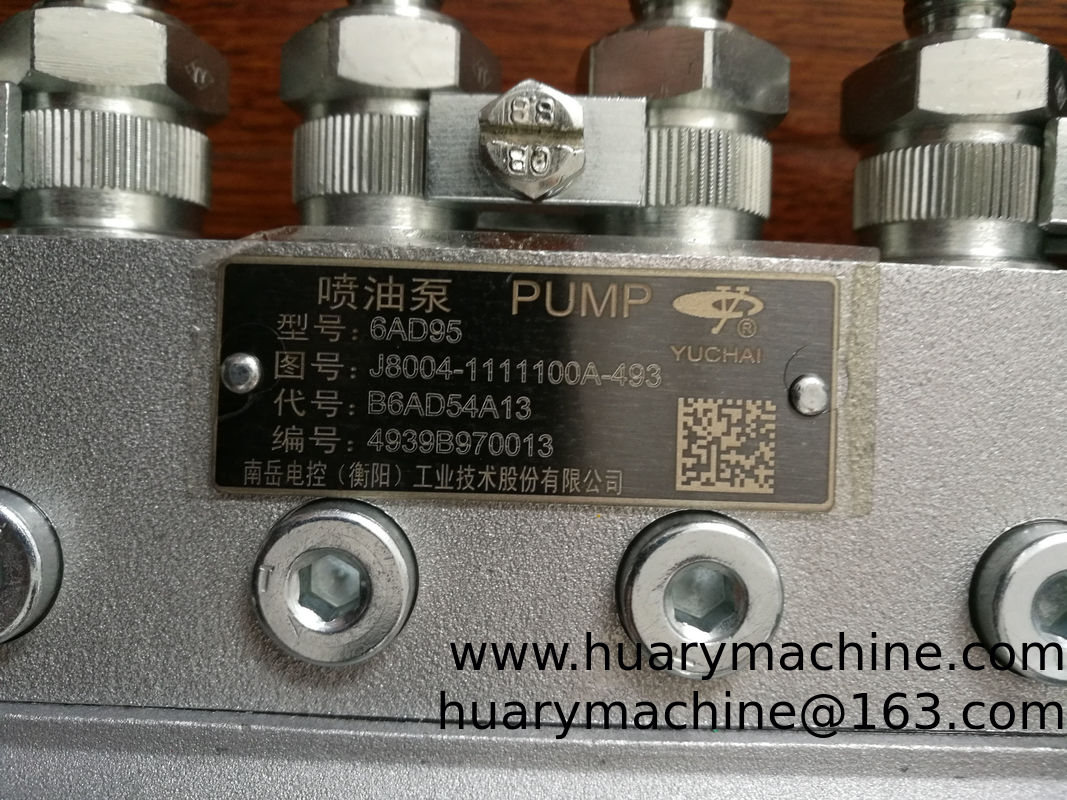 YUCHAI engine parts, J8004-1111100A-493 injection pump  for YC6J125, XIAGONG936