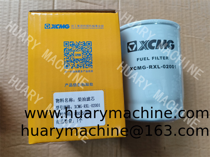 XCMG Excavator parts, 800151036 XCMG-RXL-02001  fuel filter 6BGI FUEL FILTER